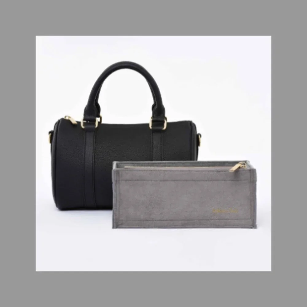 DUYP Melodie Cecile Black Grained leather - Mini Boston bag - Picture 6 of 13